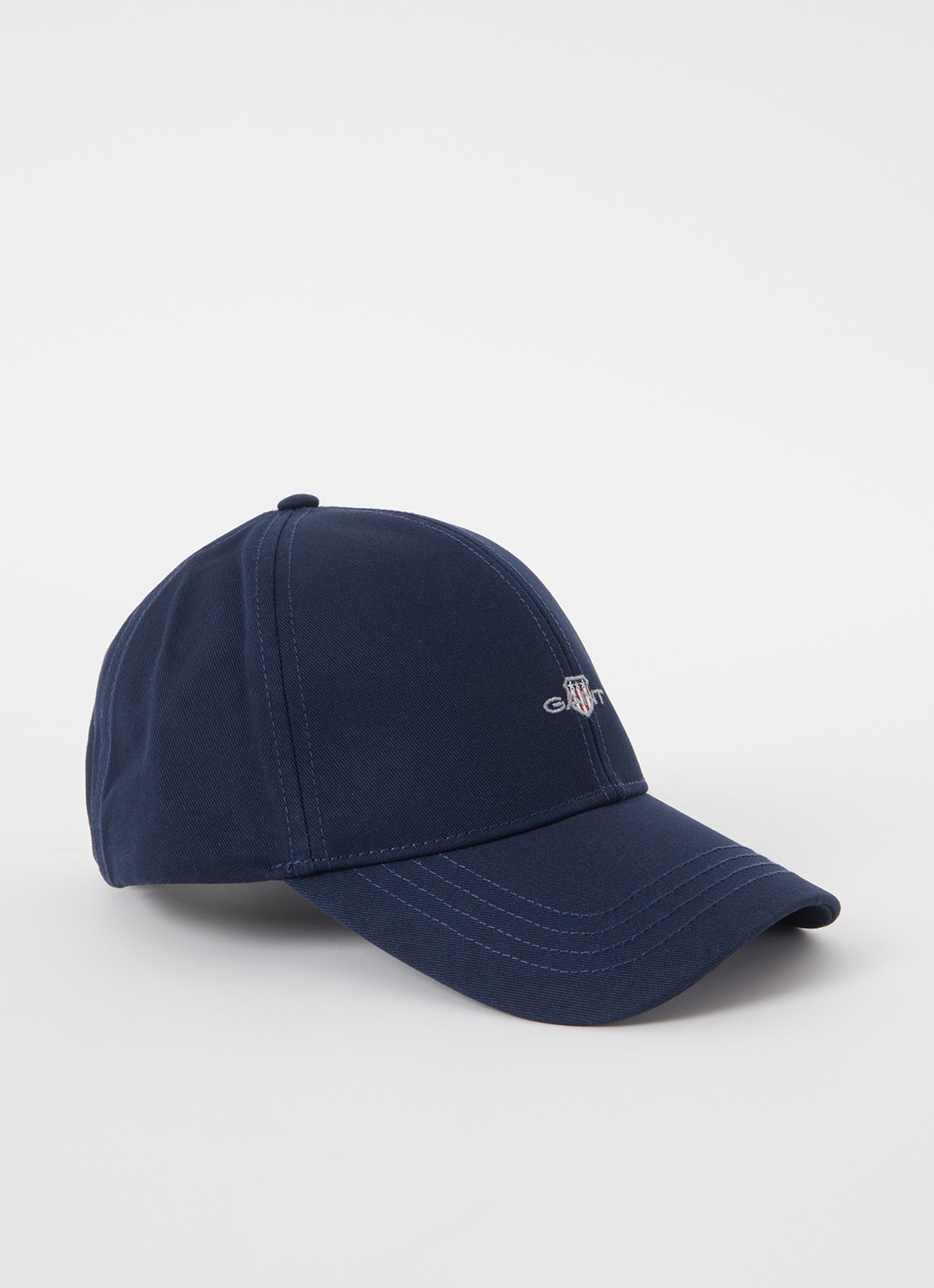 Gant Shield pet met logoborduring - voorkant 2 indigo