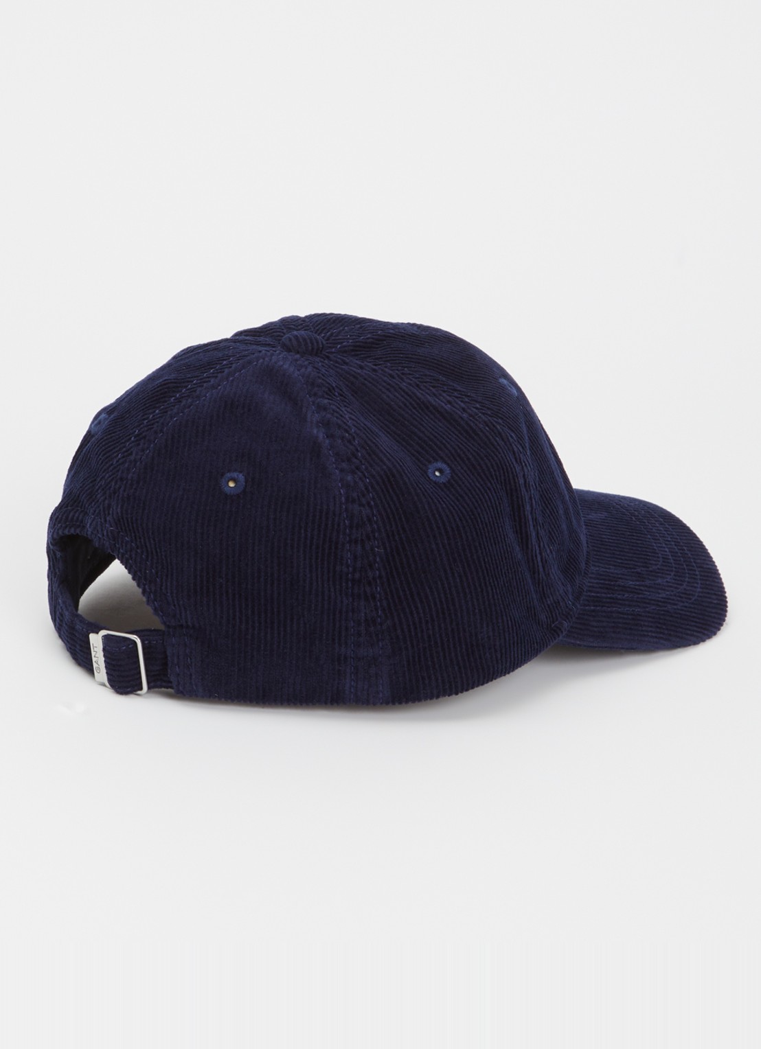 Gant Shield pet met  van corduroy met logoborduring - detail donkerblauw
