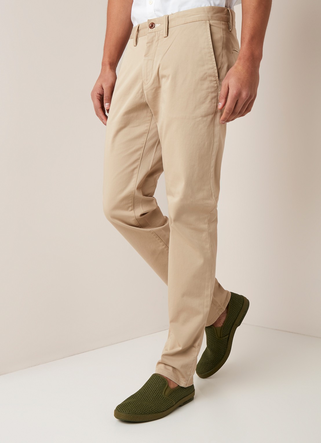 Gant Slim fit chino van katoen - detail 2 beige