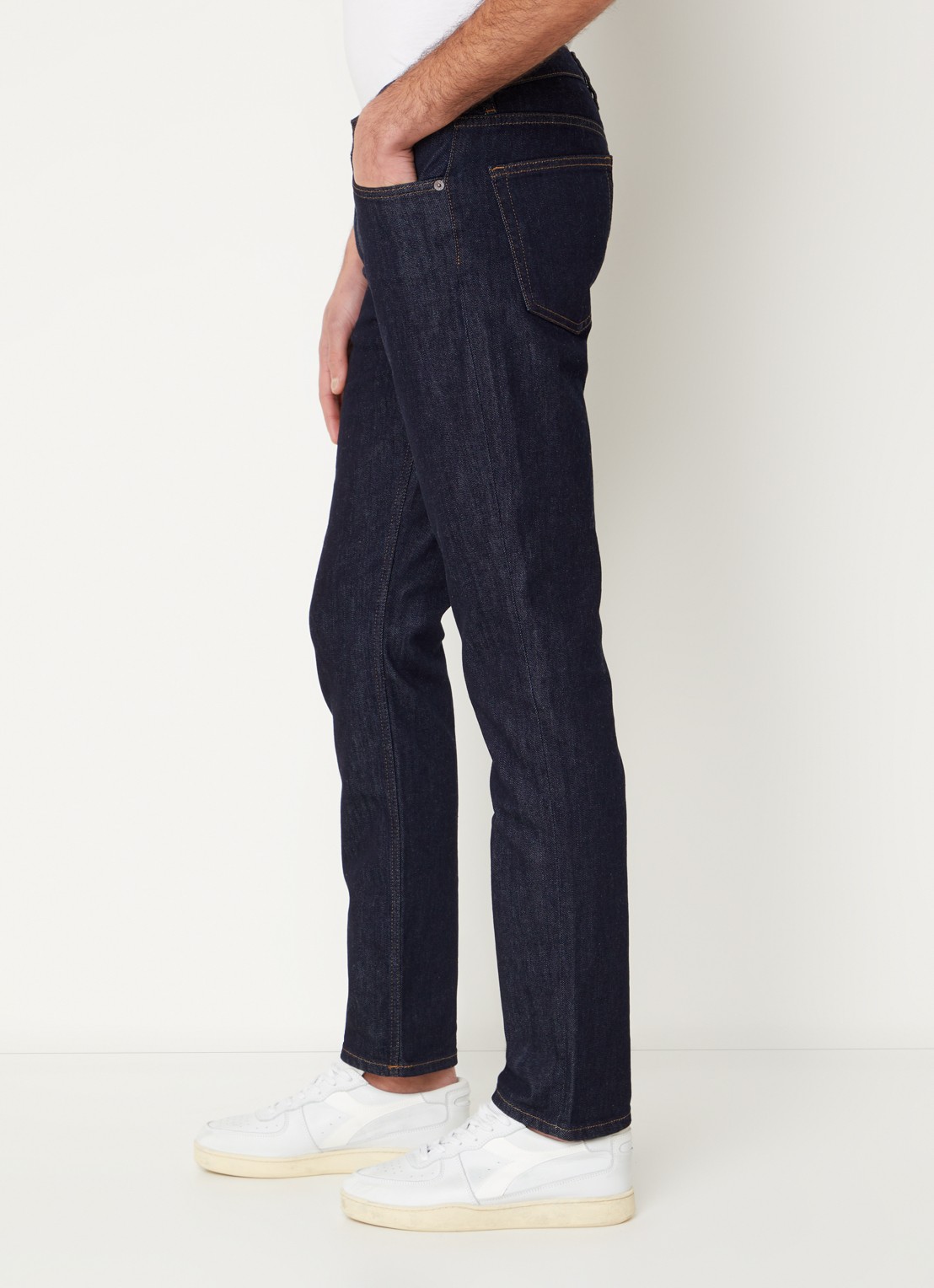 Gant Slim fit jeans met donkere wassing - detail 4 indigo