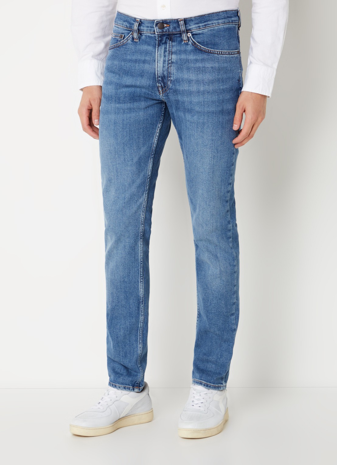 Gant Slim fit jeans met steekzakken - detail 2 jeans