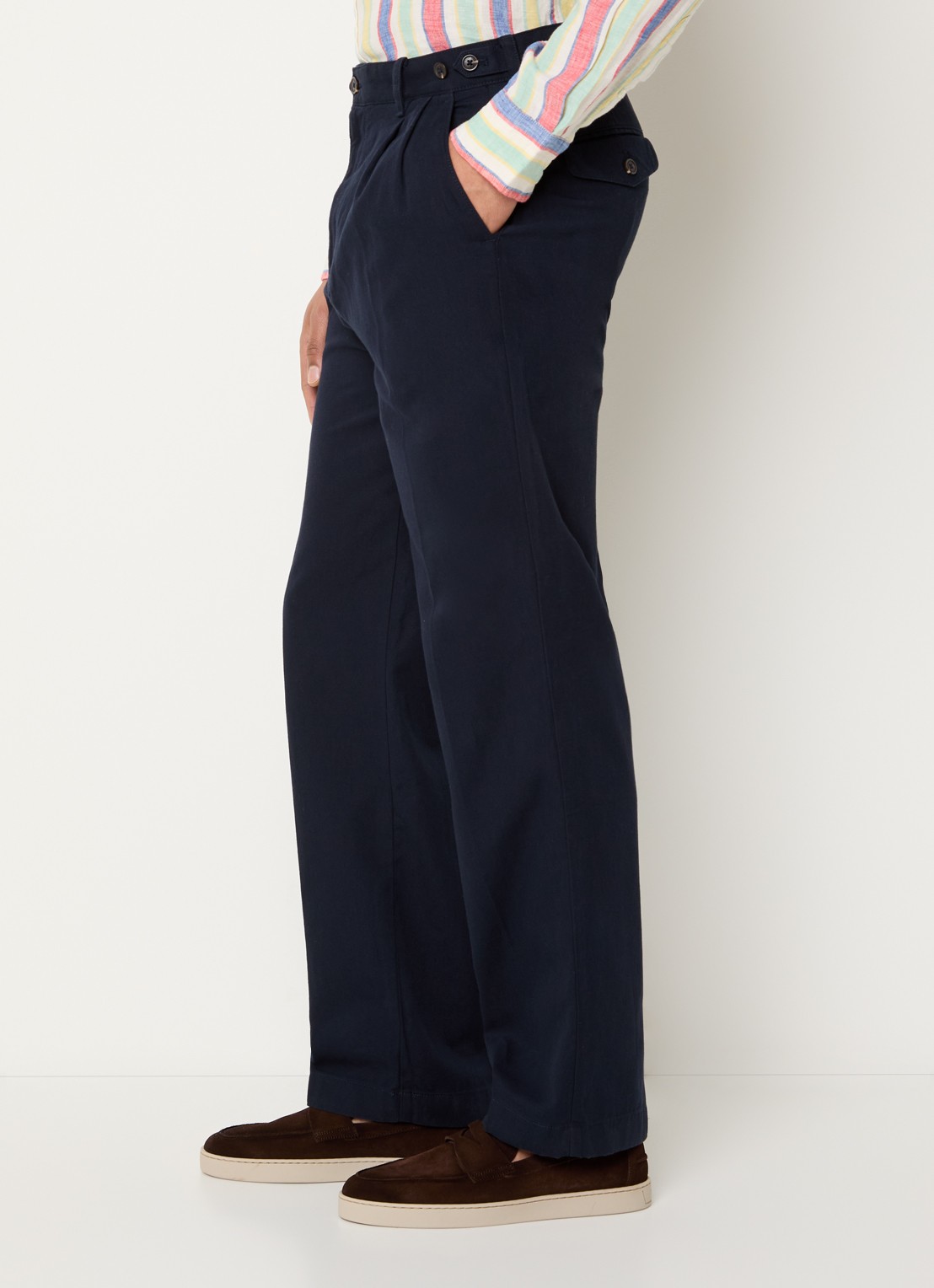 Gant Straight fit chino met steekzakken - detail 2 donkerblauw