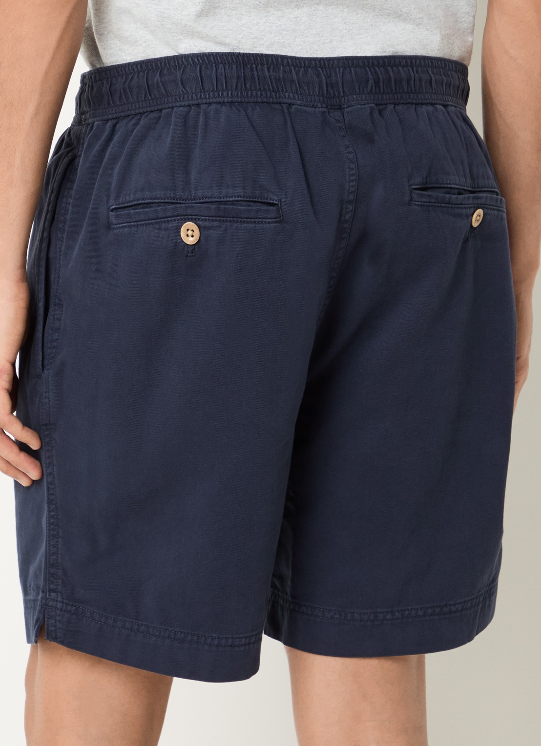 Gant Straight fit korte broek met steekzakken - achterkant 3 blauw