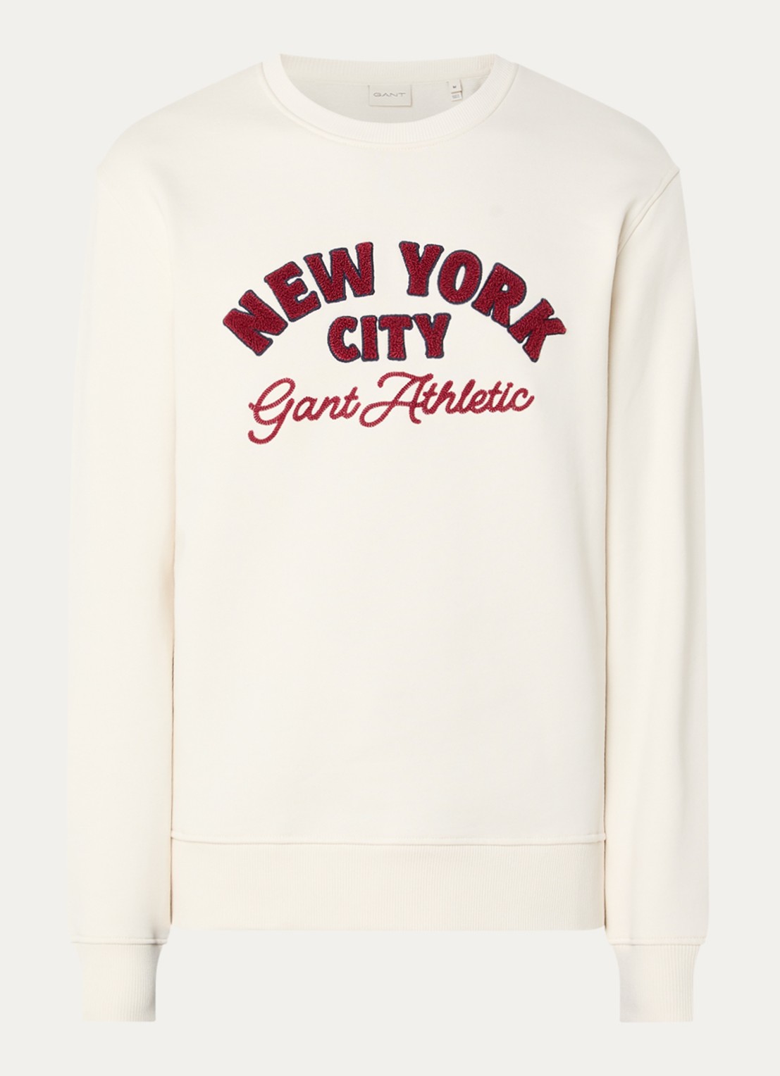 Gant Sweater met borduring - voorkant 2 creme