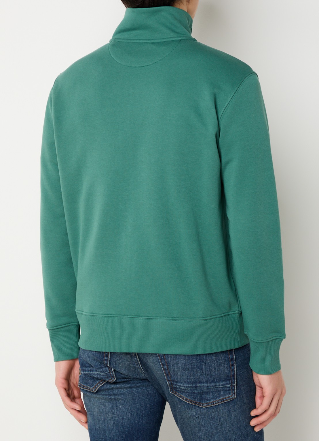 Gant Sweatvest met logo - achterkant groen