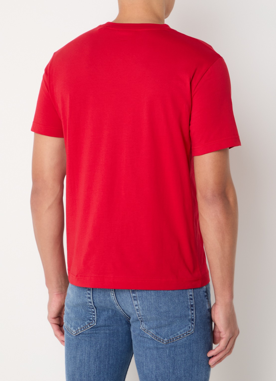 Gant T-shirt met logo - achterkant 4 rood