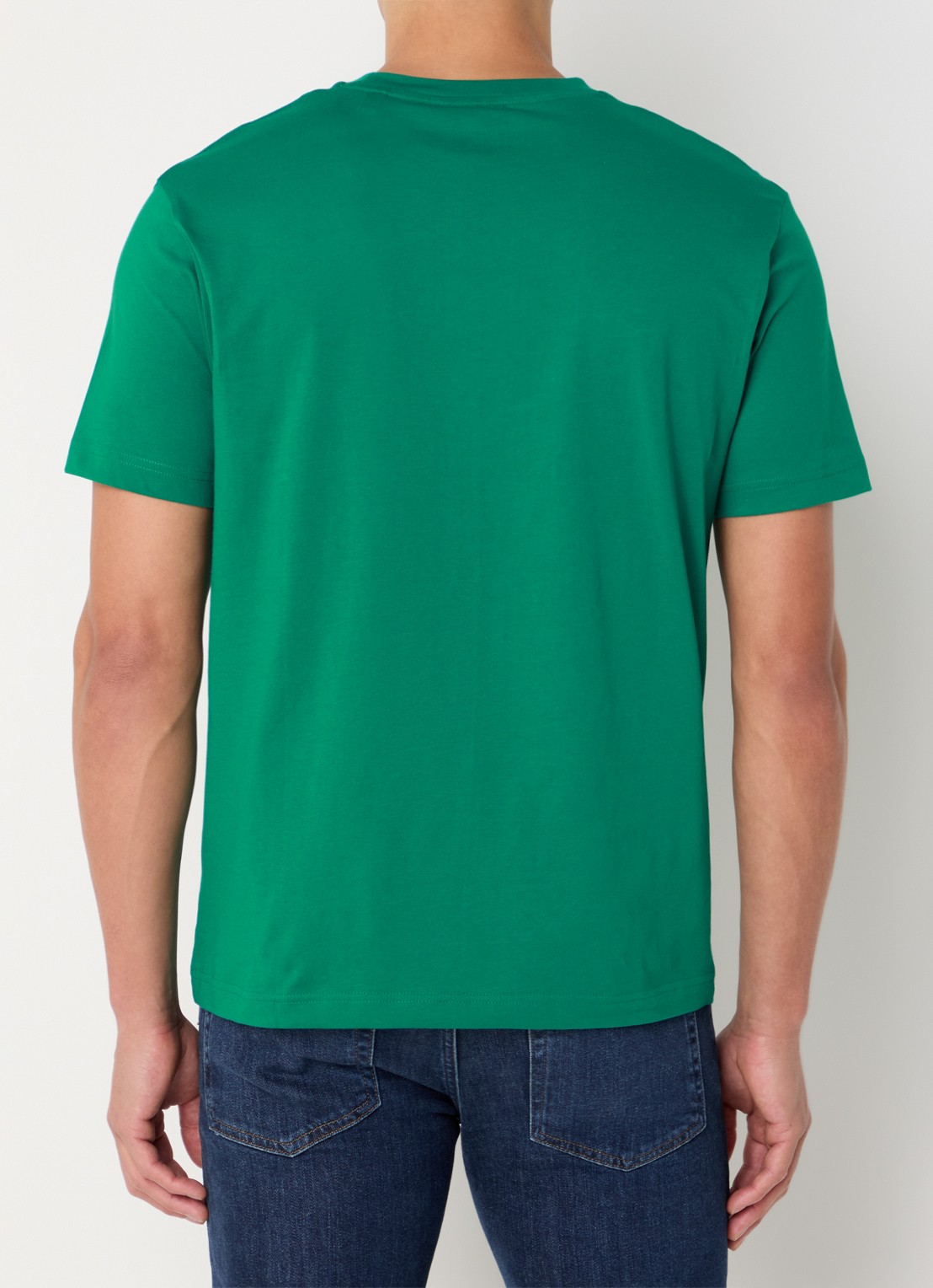 Gant T-shirt met logo - achterkant 4 groen