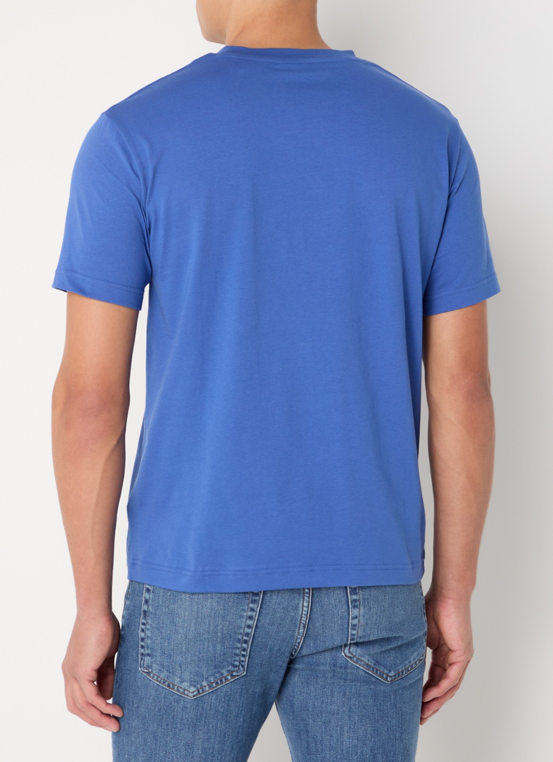 Gant T-shirt met logo - achterkant 4 blauw