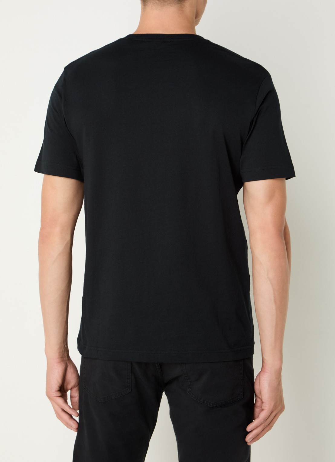 Gant T-shirt met logo - achterkant 3 zwart