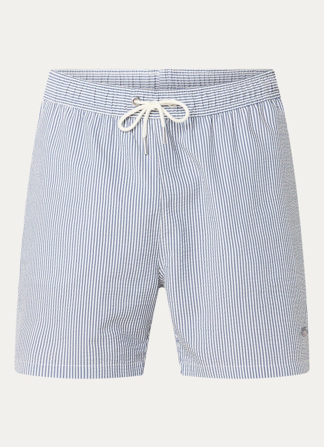 Gant Zwemshorts met streepprint en steekzakken - voorkant 2 indigo