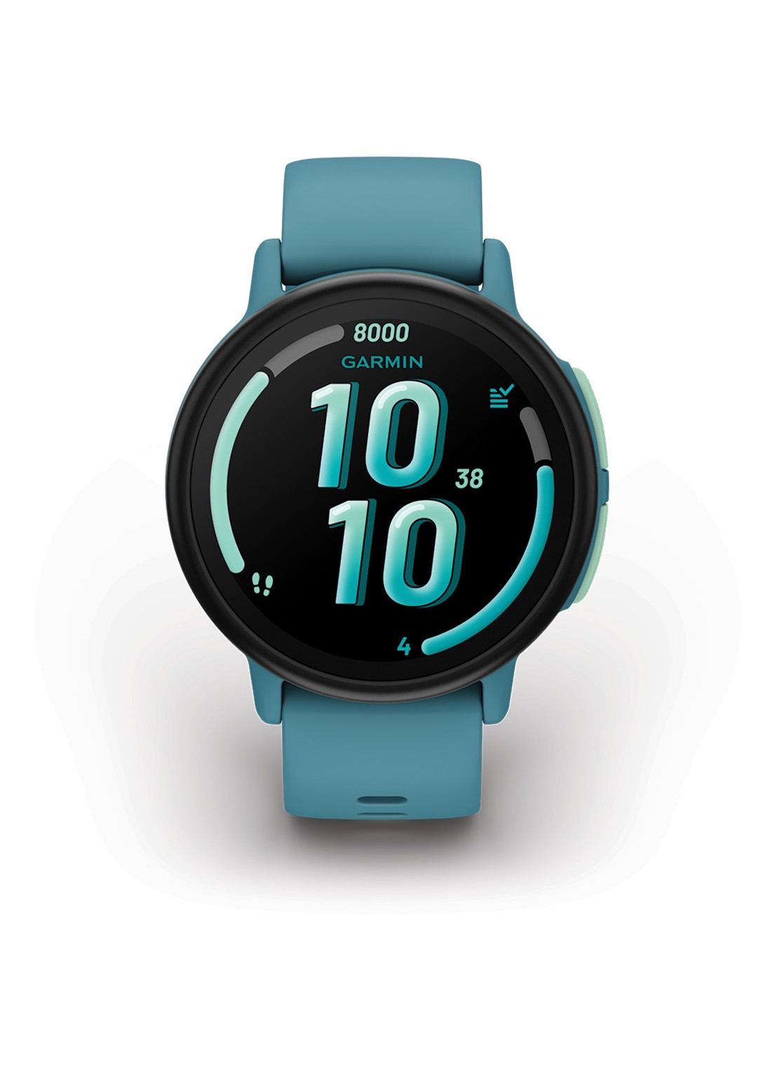 Garmin Bounce 2 smartwatch  - voorkant 6 turquoise