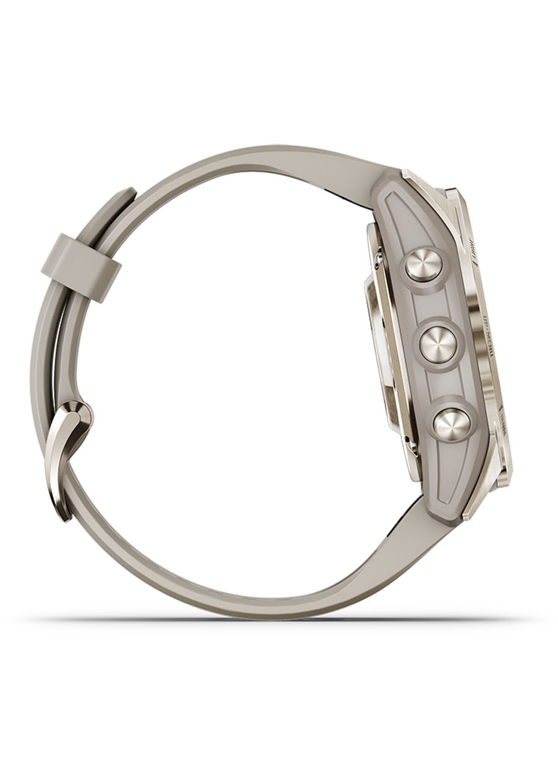Garmin Fenix 7S Pro Solar horloge 42 mm met saffierglas - detail 2 goud