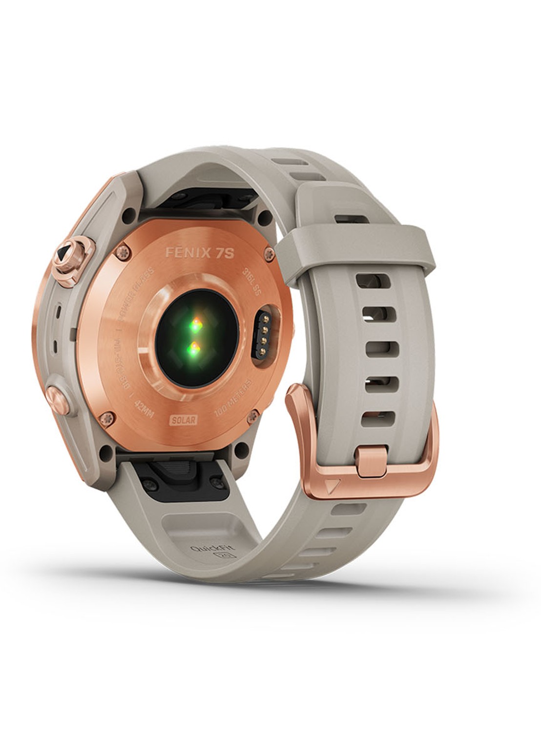 Garmin Fenix 7S Solar smartwatch 42 mm - detail 3 roségoud