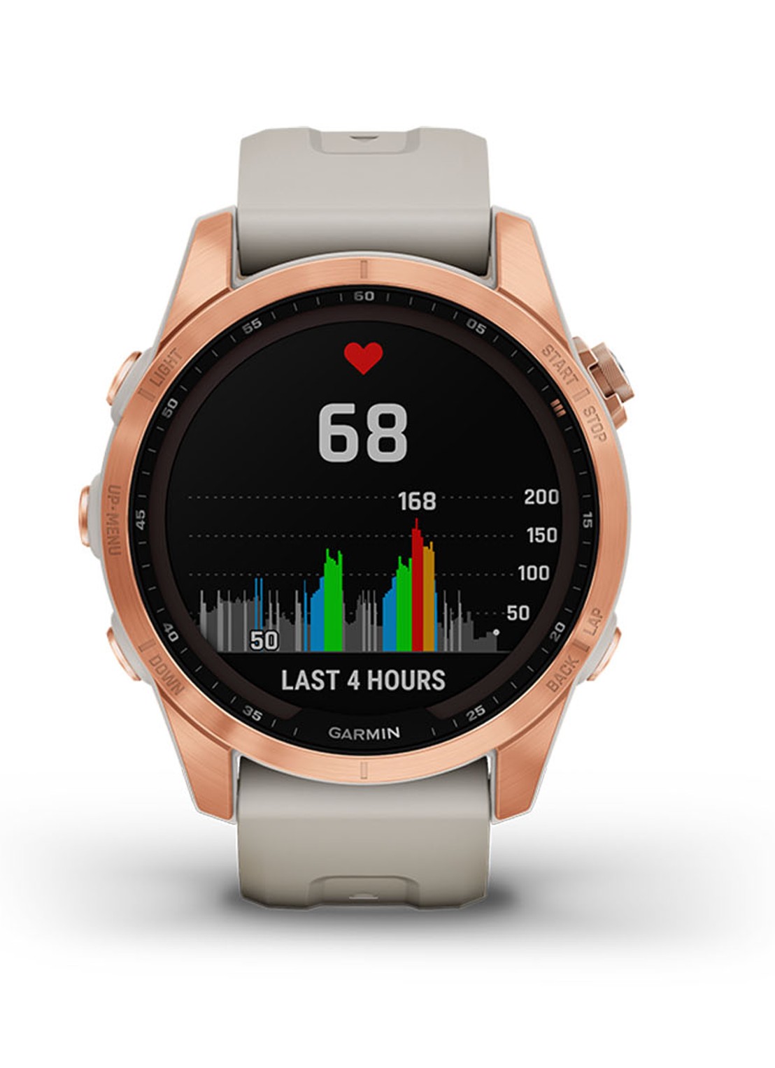 Garmin Fenix 7S Solar smartwatch 42 mm - detail 4 roségoud