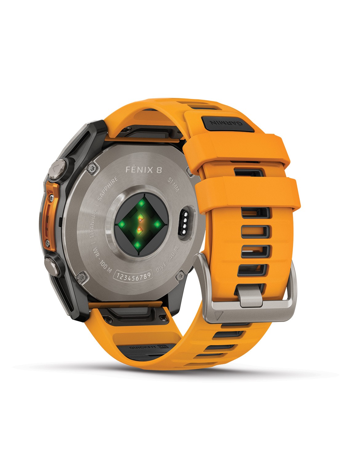 Garmin Fenix 8 51mm, AMOLED, saffier - detail antraciet