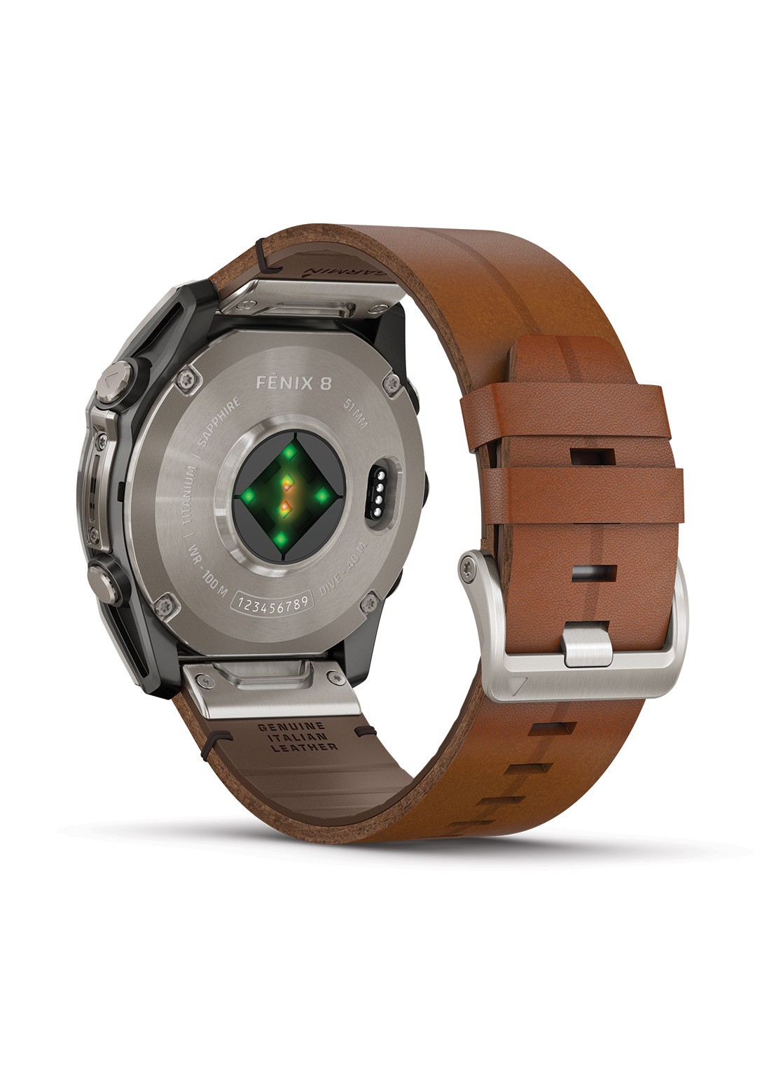 Garmin Fenix 8 51mm, AMOLED, saffier - detail 3 zwart