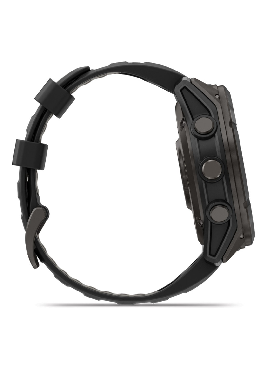 Garmin Fenix 8 Pro Microled LTE smartwatch 51 mm, Saffierglas, Titanium met siliconen band - detail 4 antraciet