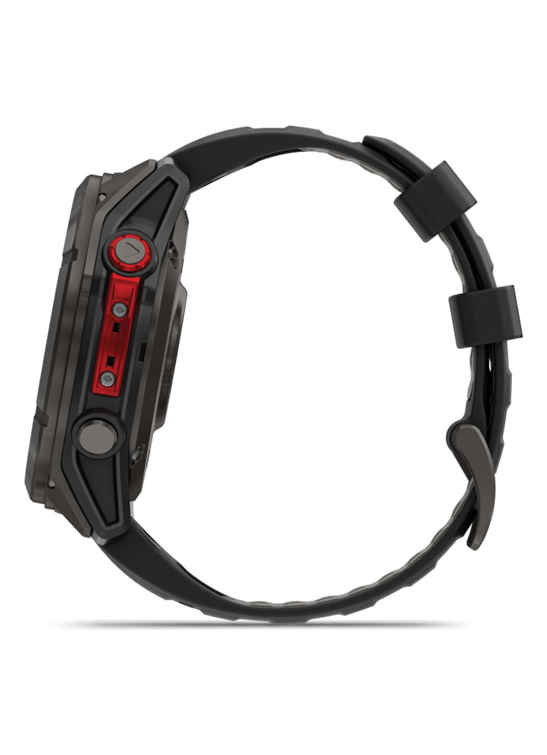 Garmin Fenix 8 Pro Microled LTE smartwatch 51 mm, Saffierglas, Titanium met siliconen band - detail 5 antraciet