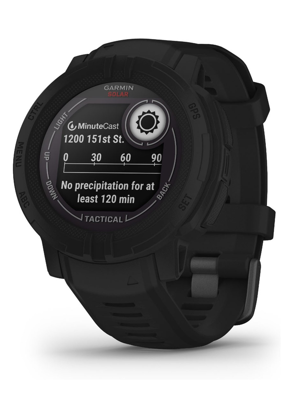 Garmin Instinct 2 Solar smartwatch 45 mm - detail 3 zwart