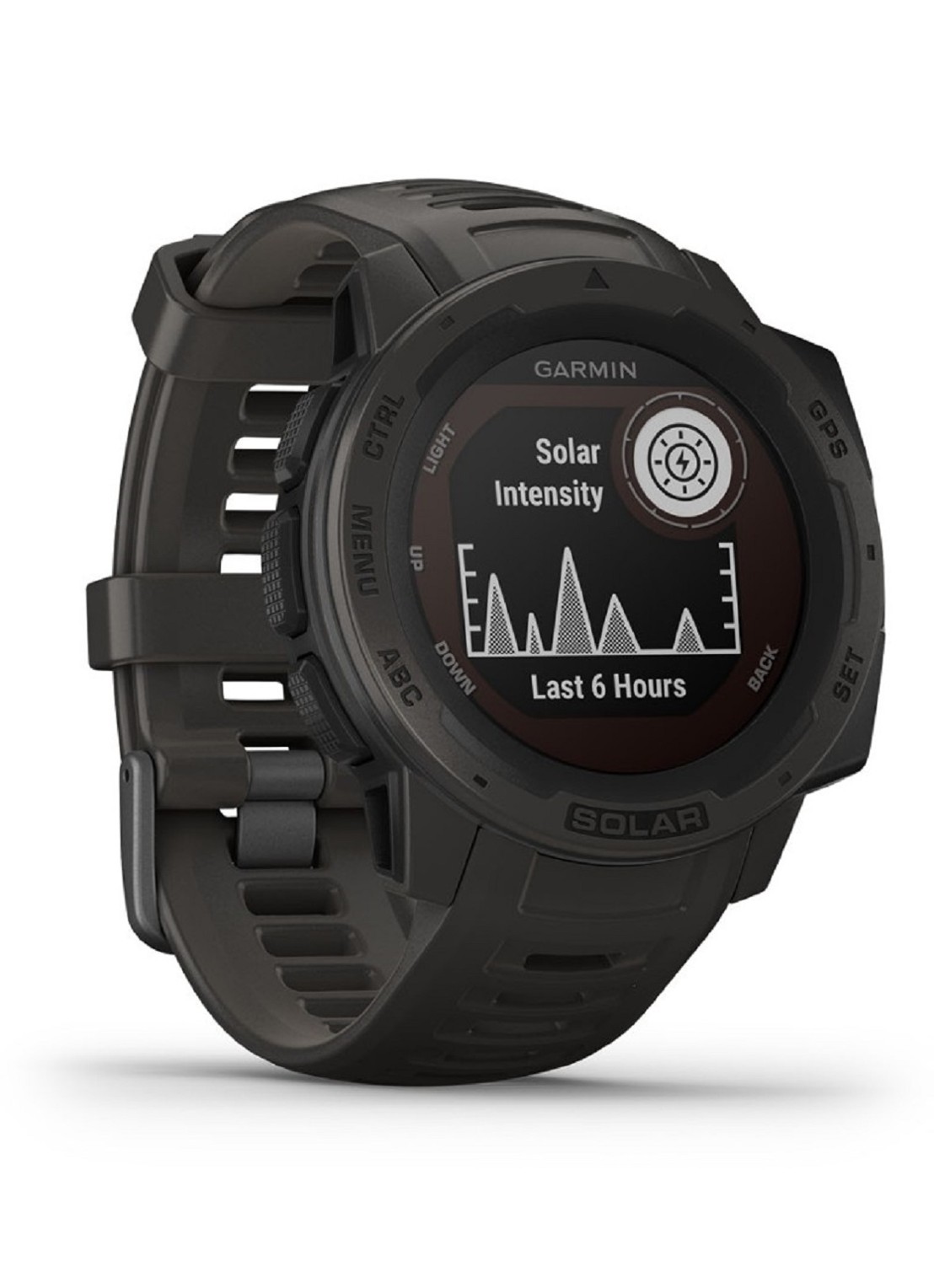 Garmin Instinct Solar smartwatch 45 mm - detail zwart