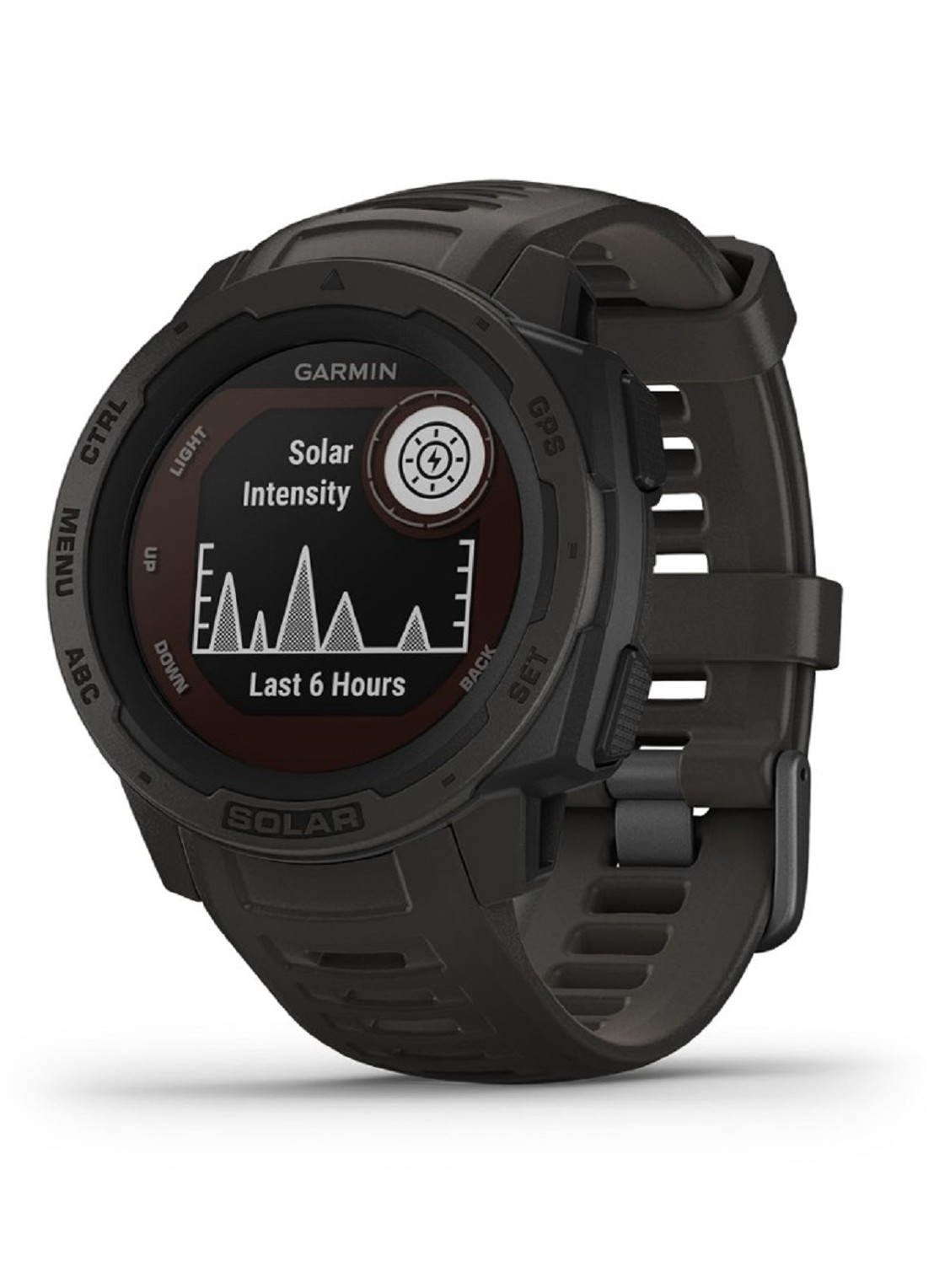 Garmin Instinct Solar smartwatch 45 mm - detail 2 zwart