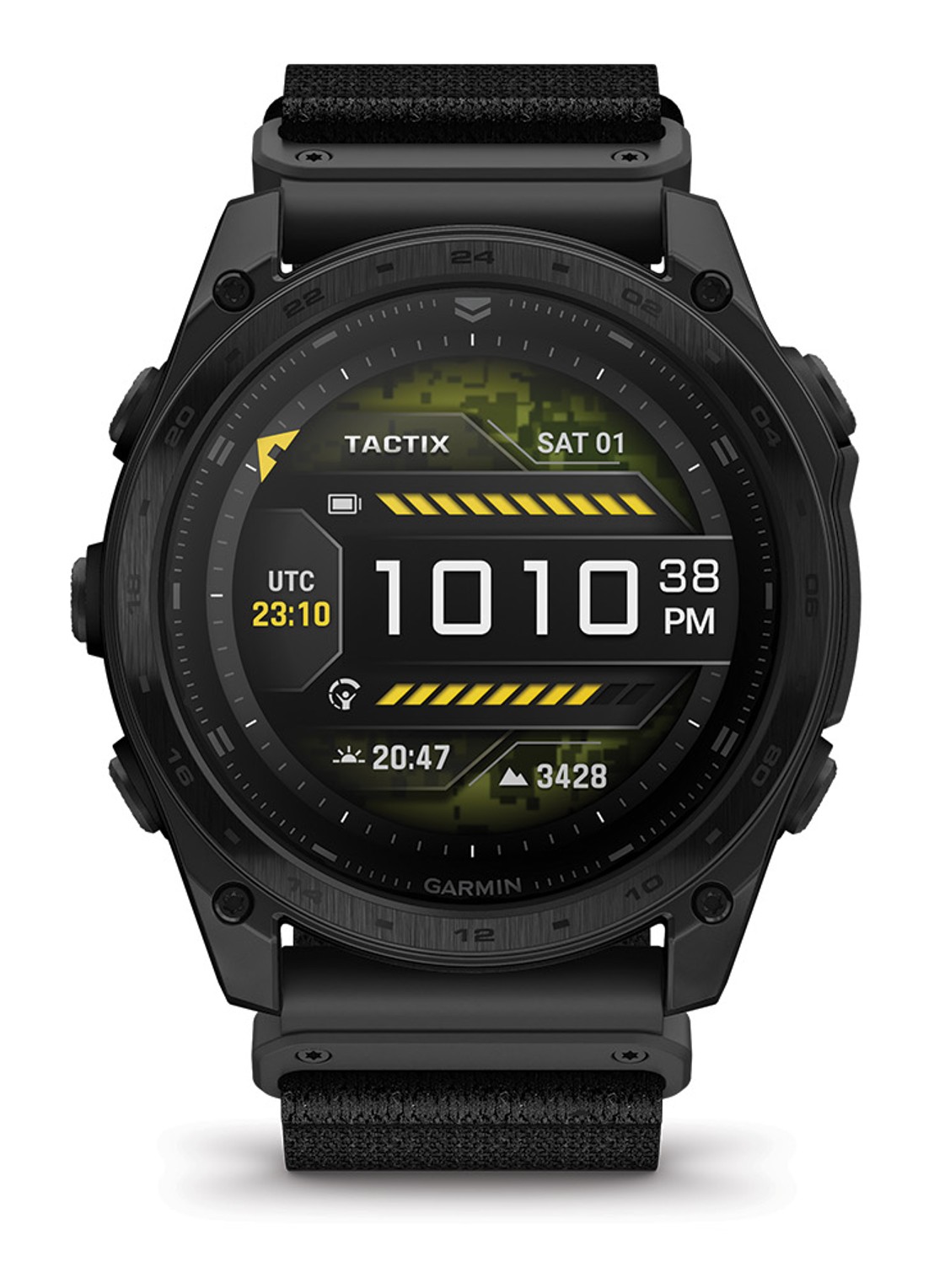 Garmin tactix 8 smartwatch 51 mm, AMOLED - voorkant 3 zwart