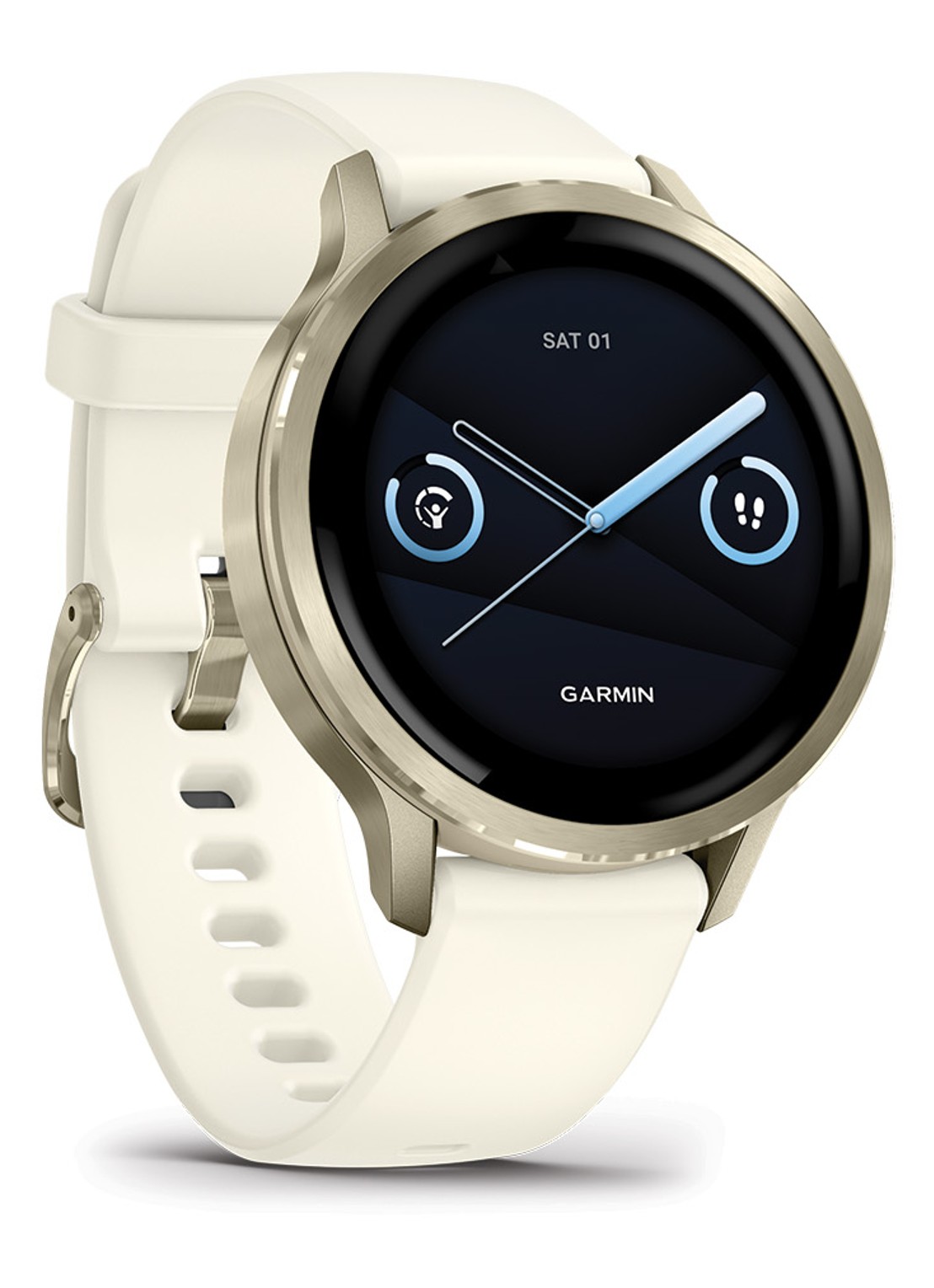 Garmin Venu 4 - 41mm - detail 2 lunar gold