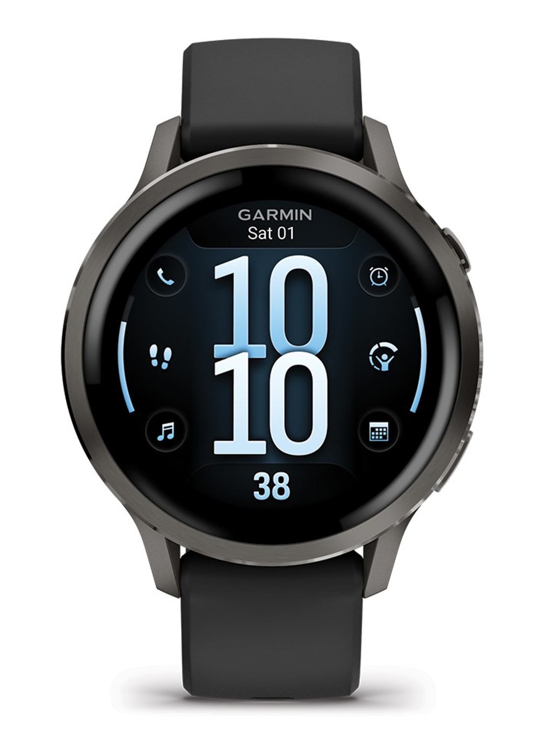 Garmin Venu 4 - 41mm - voorkant 6 zwart