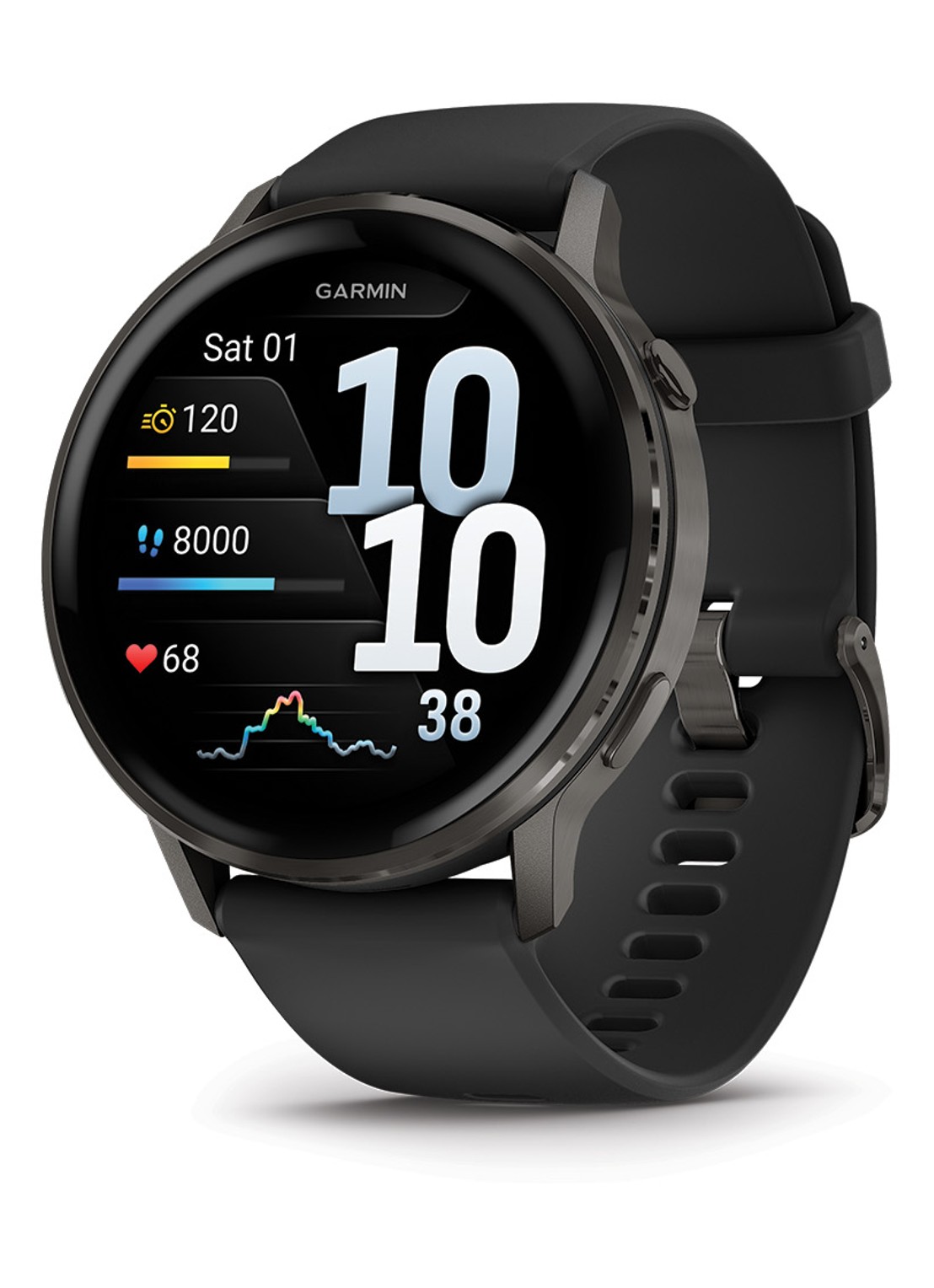 Garmin Venu 4 - 45mm - detail 2 zilver