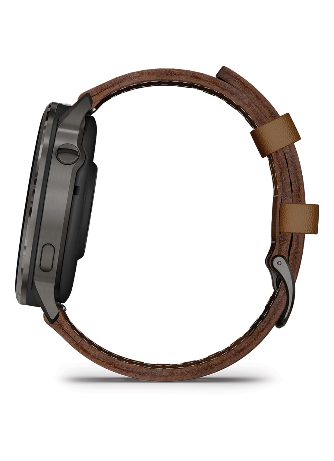 Garmin Venu 4 smartwatch 45 mm, met siliconen en lederen band - detail 2 bruin