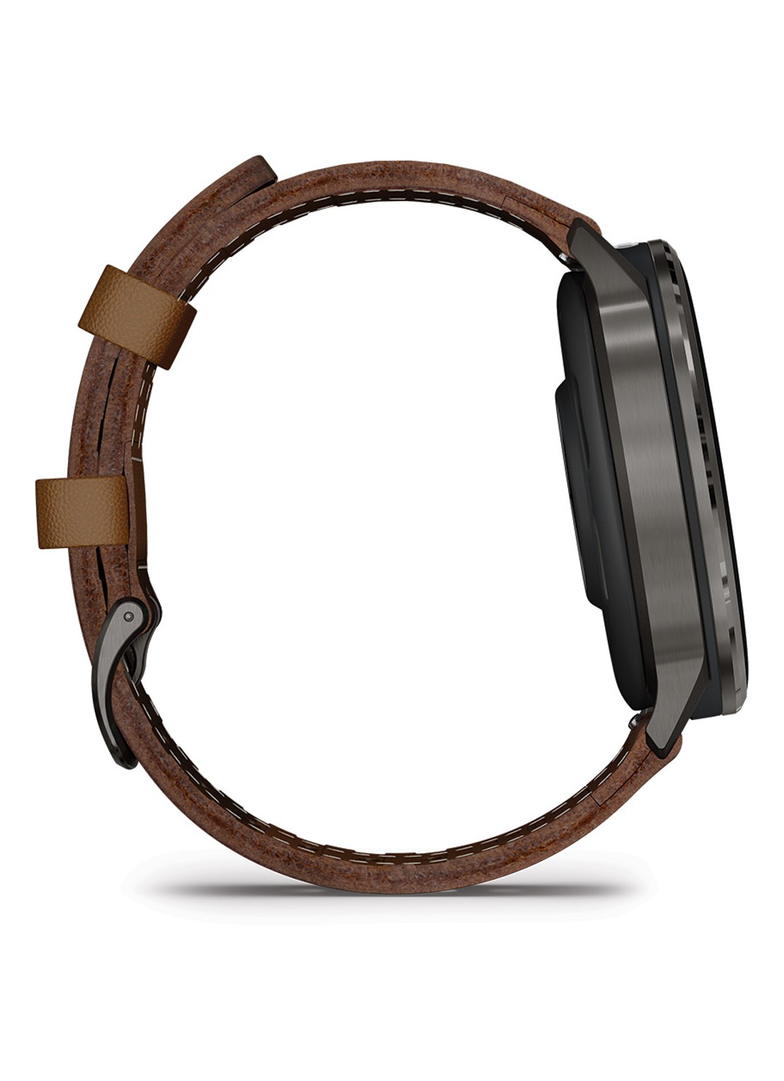 Garmin Venu 4 smartwatch 45 mm, met siliconen en lederen band - detail 4 bruin