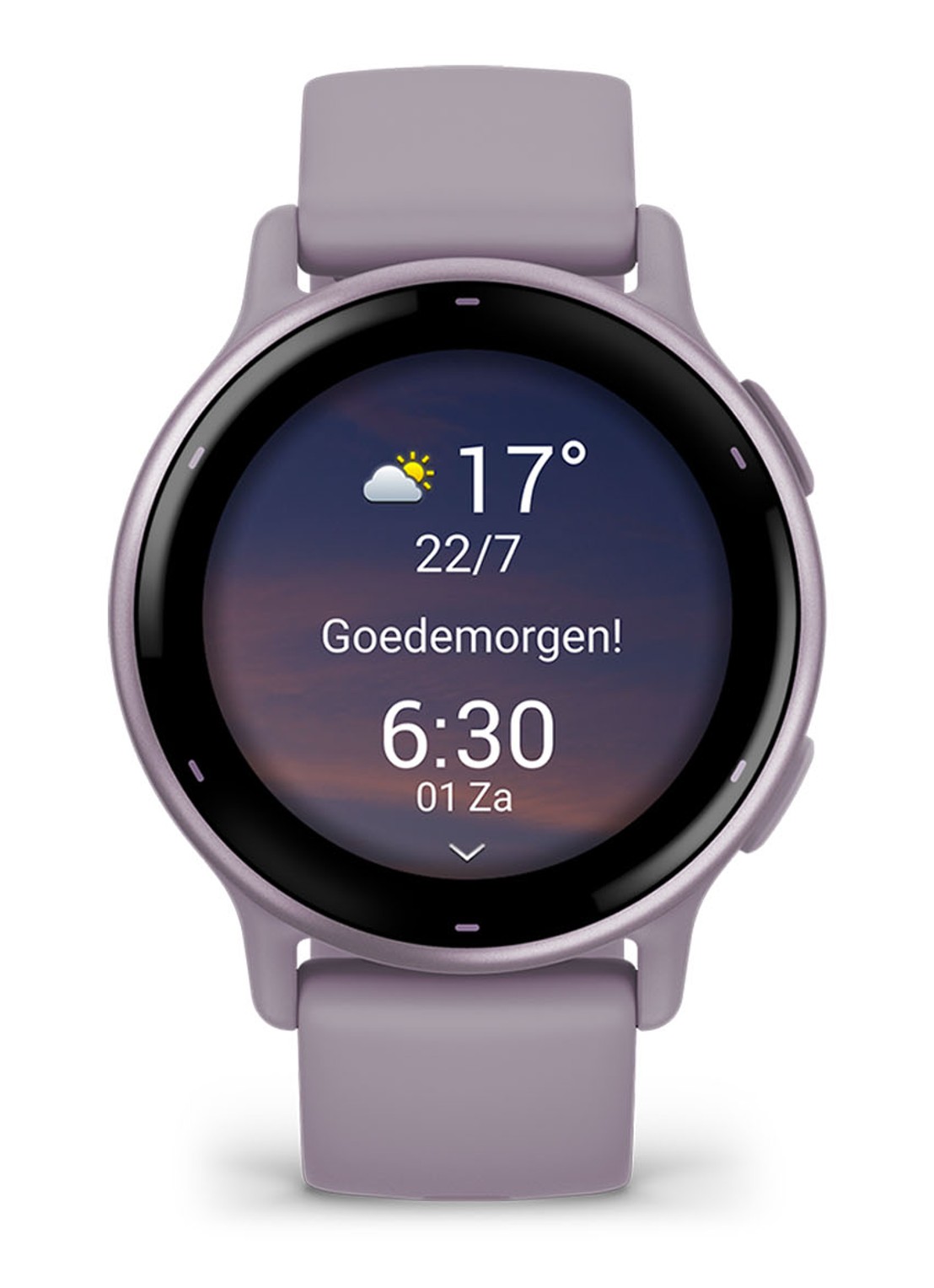 Garmin Vivoactive 5 smartwatch 42,2 mm - voorkant lila