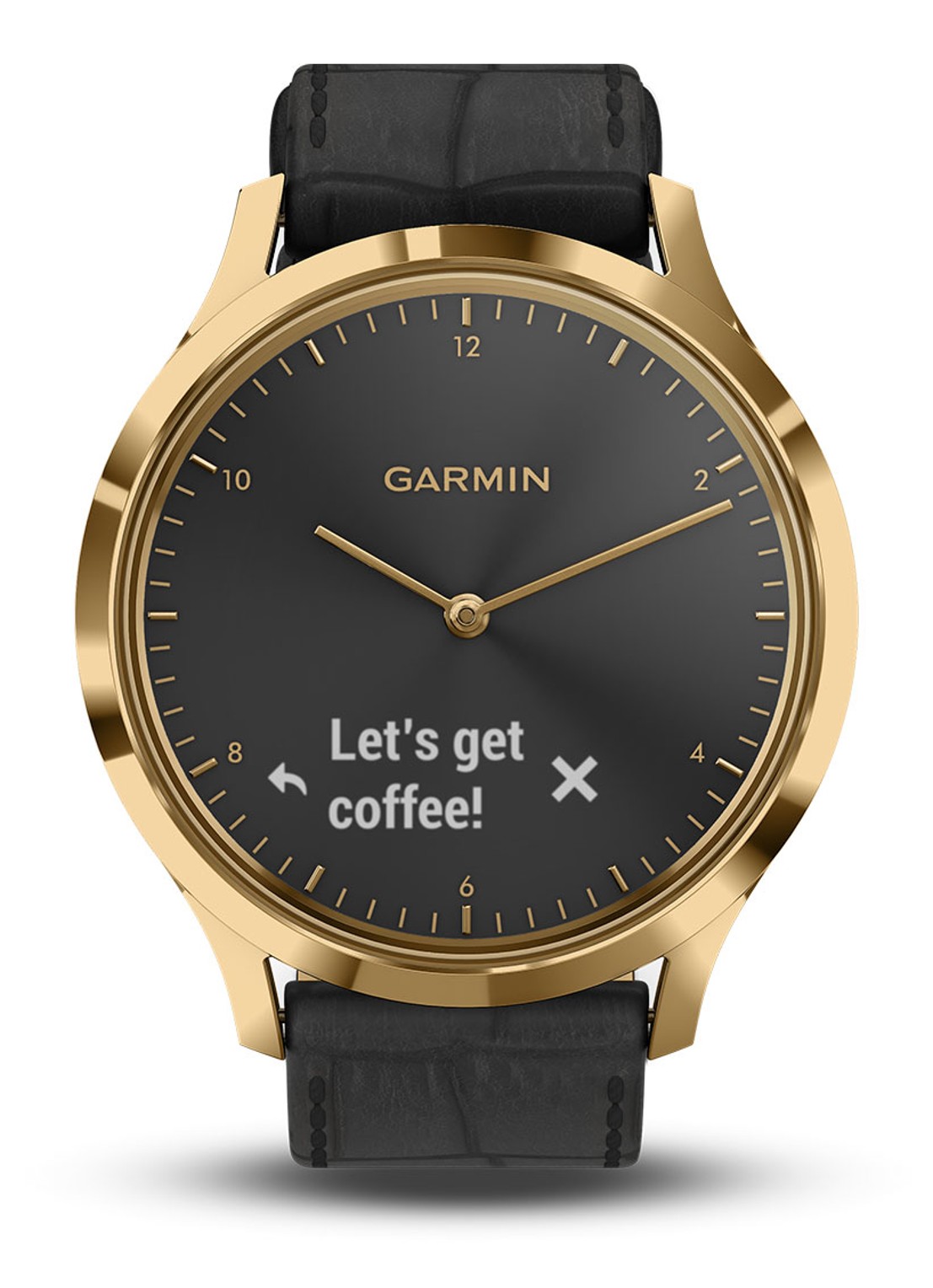 Garmin Vivomove HR Premium horloge 010-01850-AC - voorkant zwart