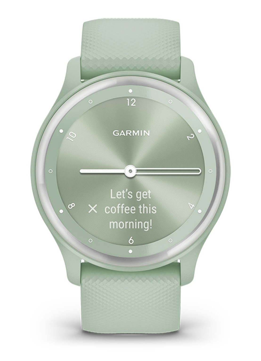 Garmin Vivomove Sport hybride smartwatch 40 mm - detail 2 groen