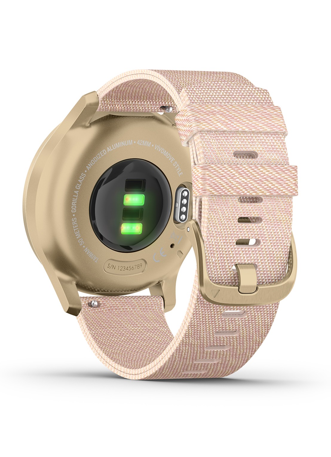 Garmin Vivomove Style hybride smartwatch 010-02240-02 - detail 2 lichtroze