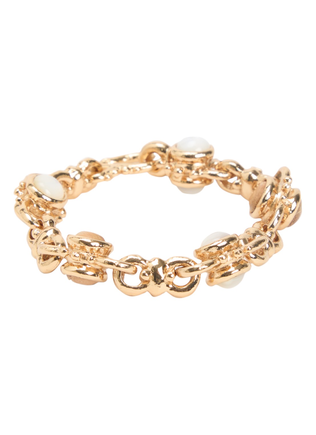 Gas Bijoux Amarante schakelarmband verguld - voorkant 3 goud