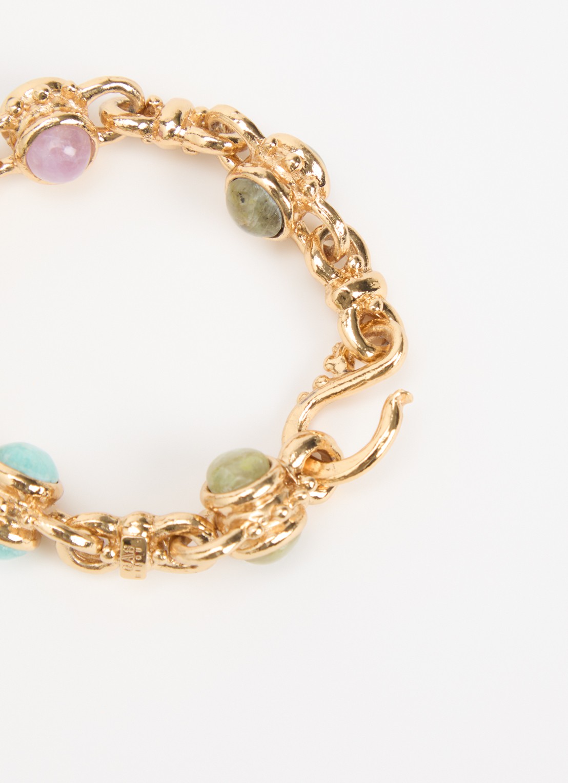 Gas Bijoux Amarante schakelarmband verguld - detail multicolor