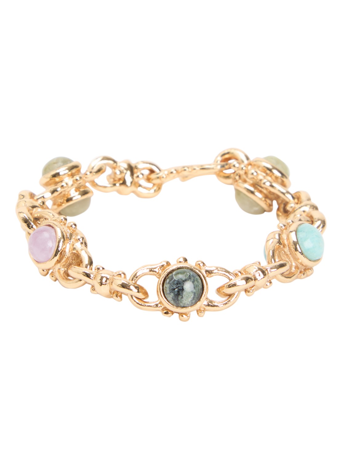 Gas Bijoux Amarante schakelarmband verguld - voorkant 3 multicolor