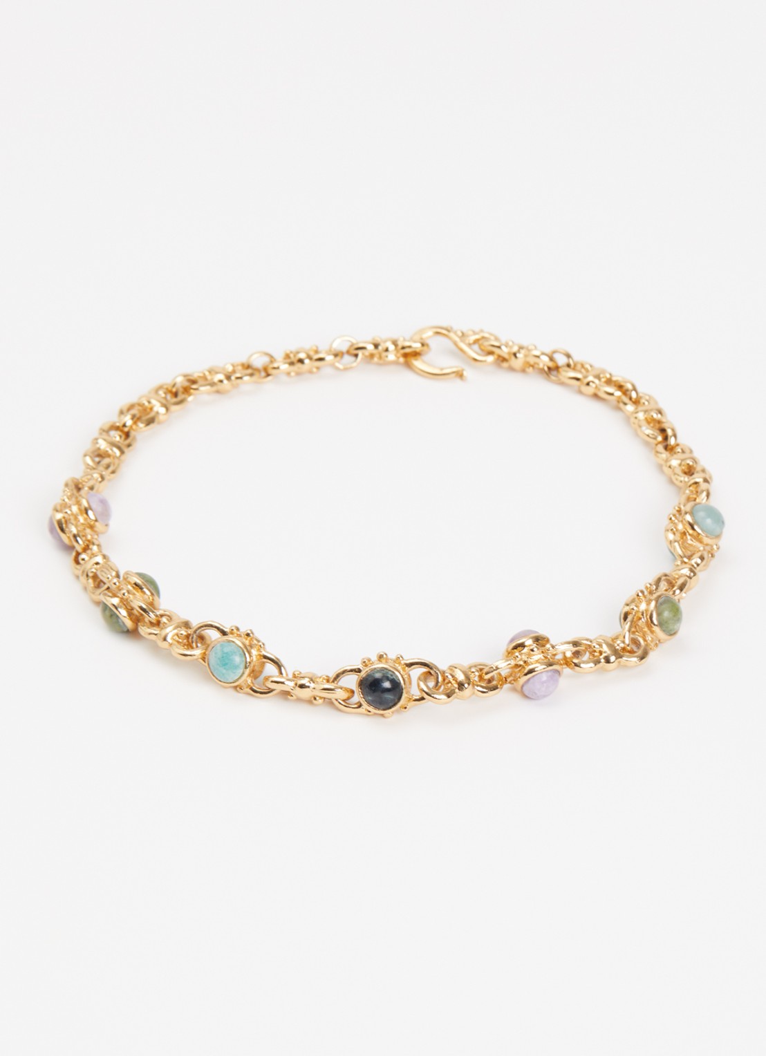 Gas Bijoux Amarante schakelketting verguld - detail 3 multicolor