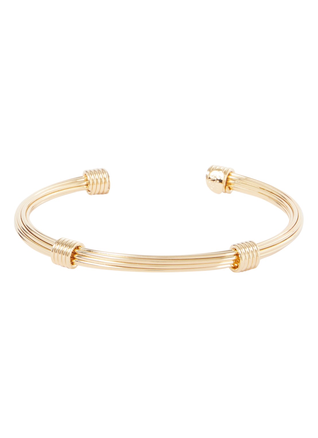 Gas Bijoux Ariane bangle verguld - voorkant goud