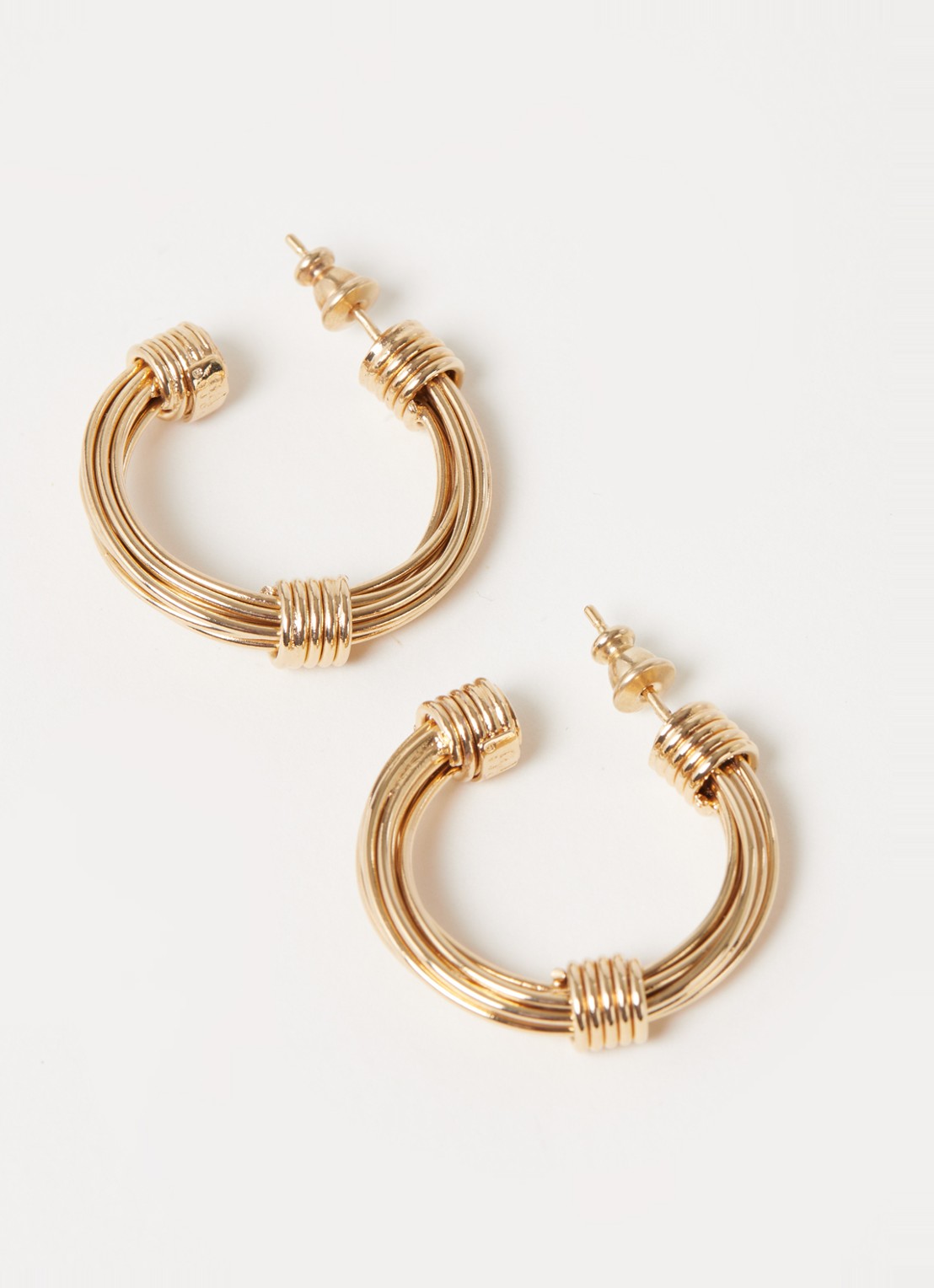 Gas Bijoux Ariane oorstekers verguld - detail goud