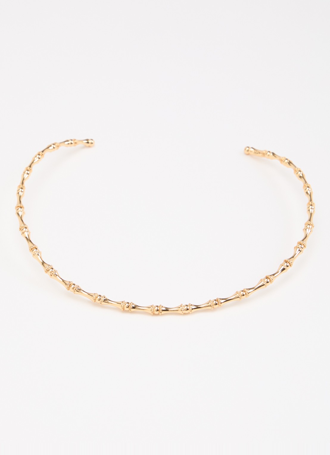 Gas Bijoux Bambou choker verguld - detail goud