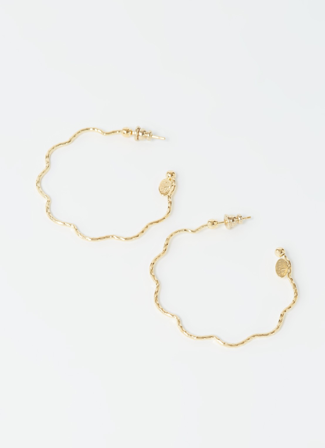 Gas Bijoux Florette oorringen verguld - voorkant 2 goud