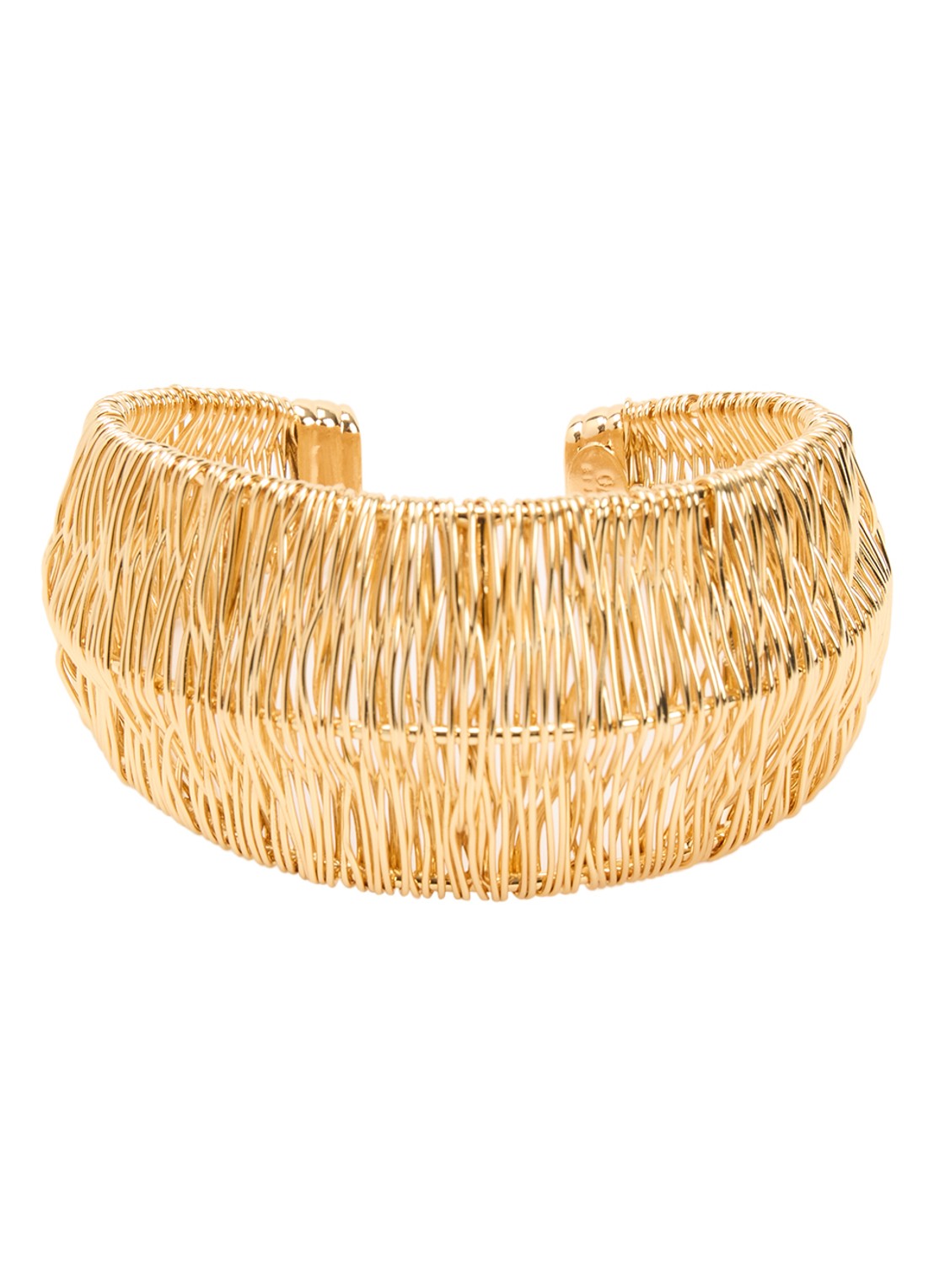 Gas Bijoux Izzia Filea bangle verguld - voorkant goud