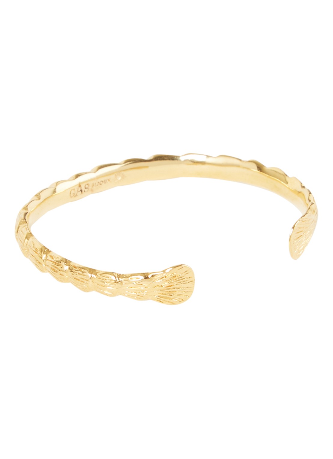 Gas Bijoux Liane bangle verguld - voorkant goud