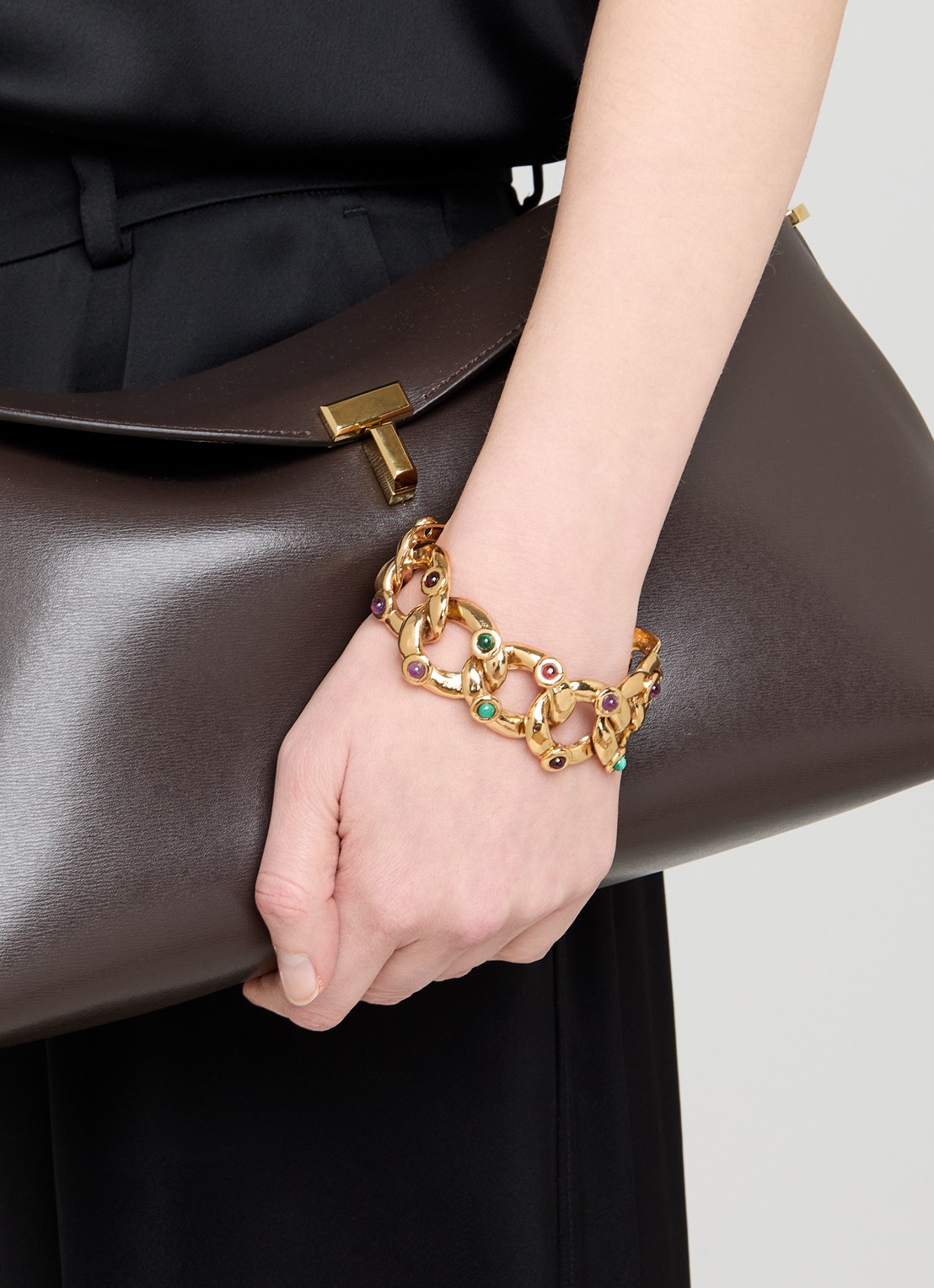 Gas Bijoux Mitsi schakelarmband verguld - voorkant 4 goud