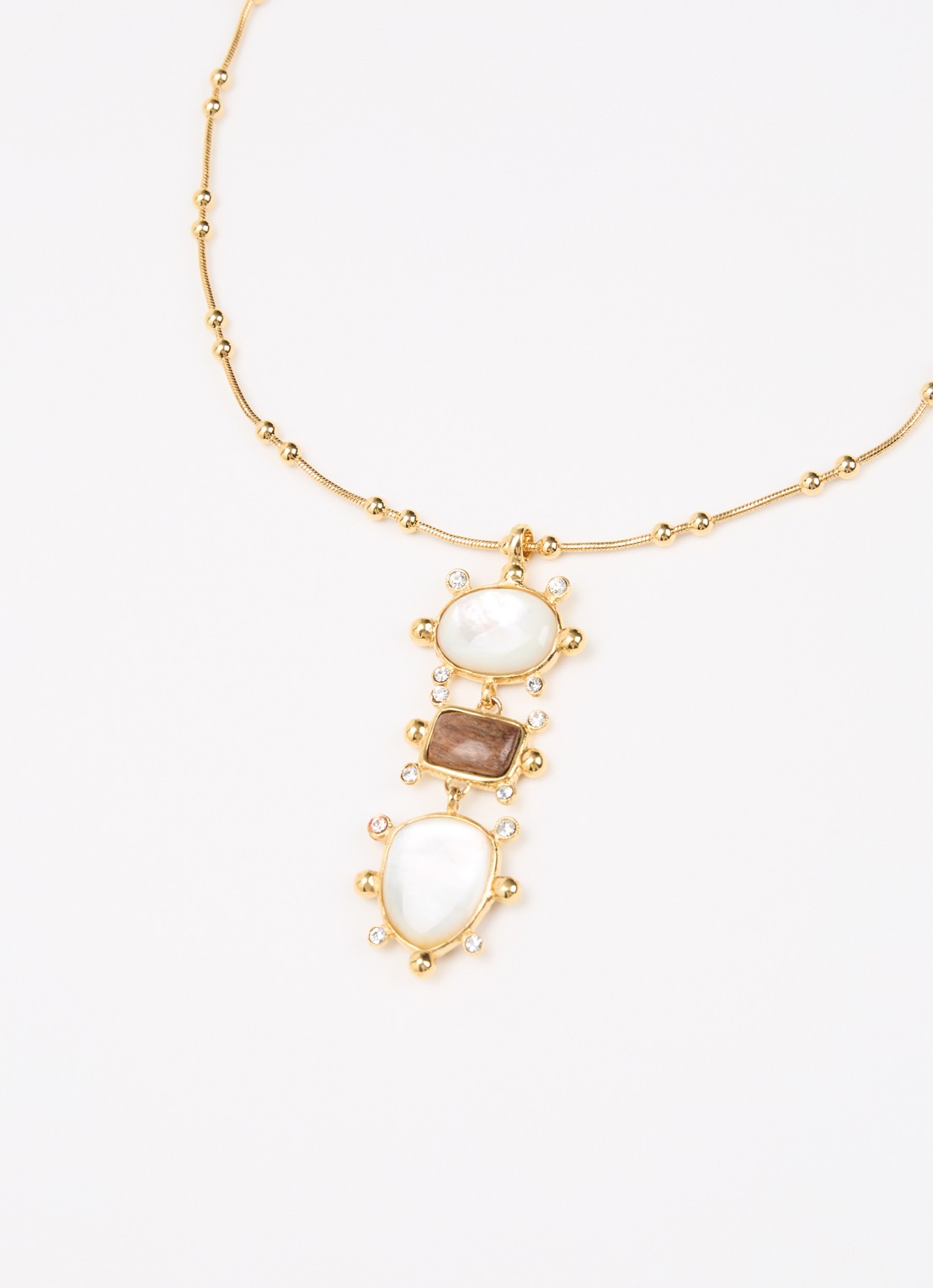 Gas Bijoux Tiki ketting verguld - detail 3 goud