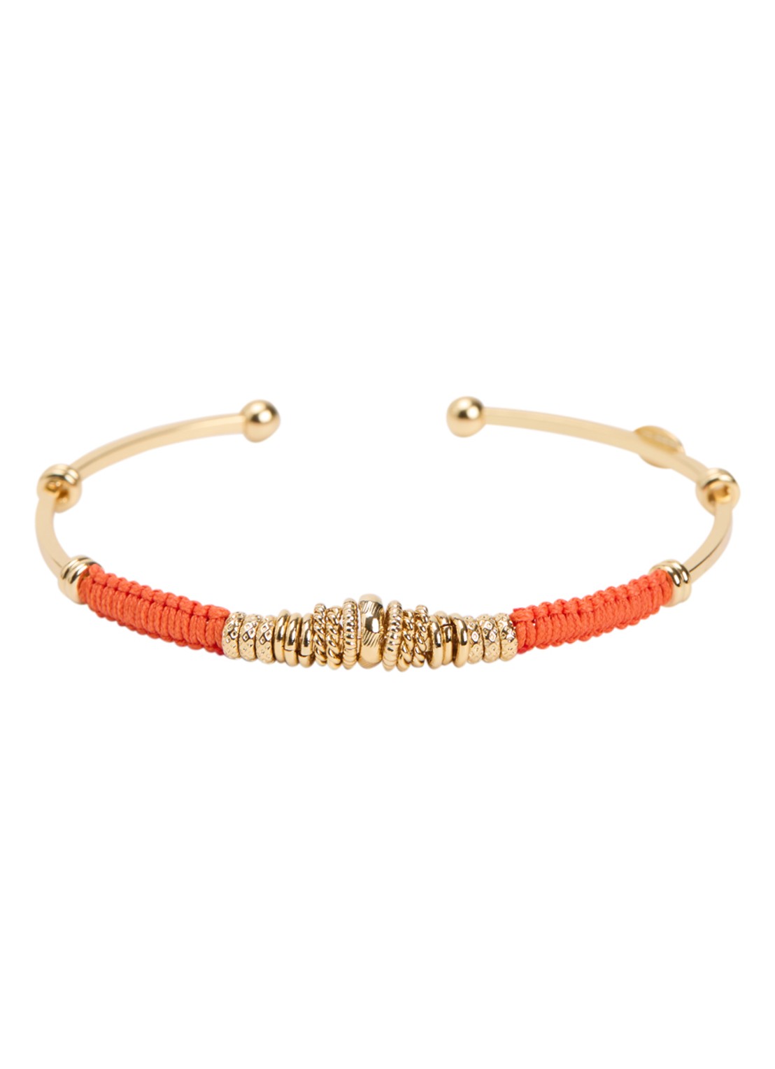 Gas Bijoux Zizanie bangle verguld - voorkant orange