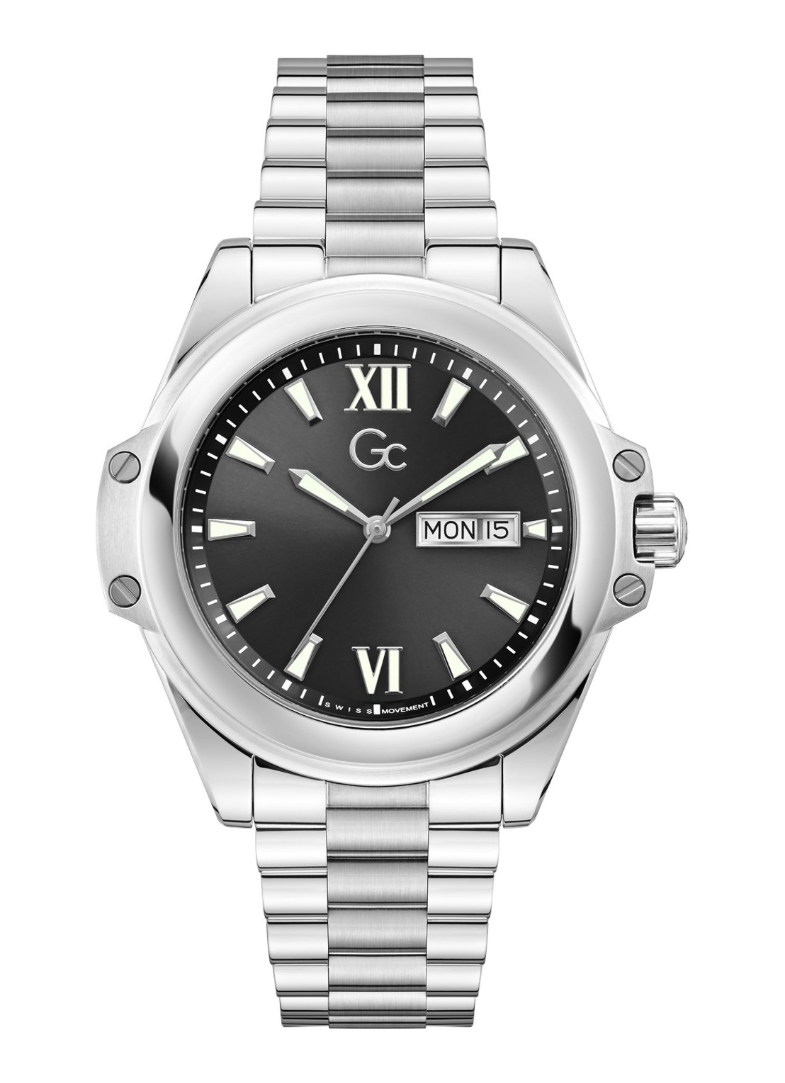 Gc Watches Bolt horloge Z60003G2 - voorkant 3 zilver