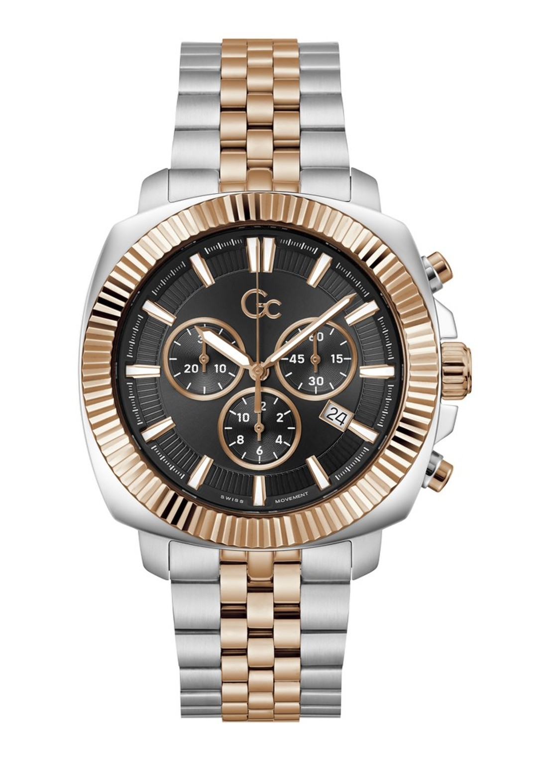 Gc Watches Flair Coussin horloge Z46001G2MF - voorkant 5 zilver